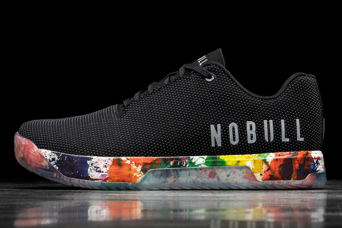 Nobull Superfabric Art Work Women\'s Trainers Black | Australia (EX8730)